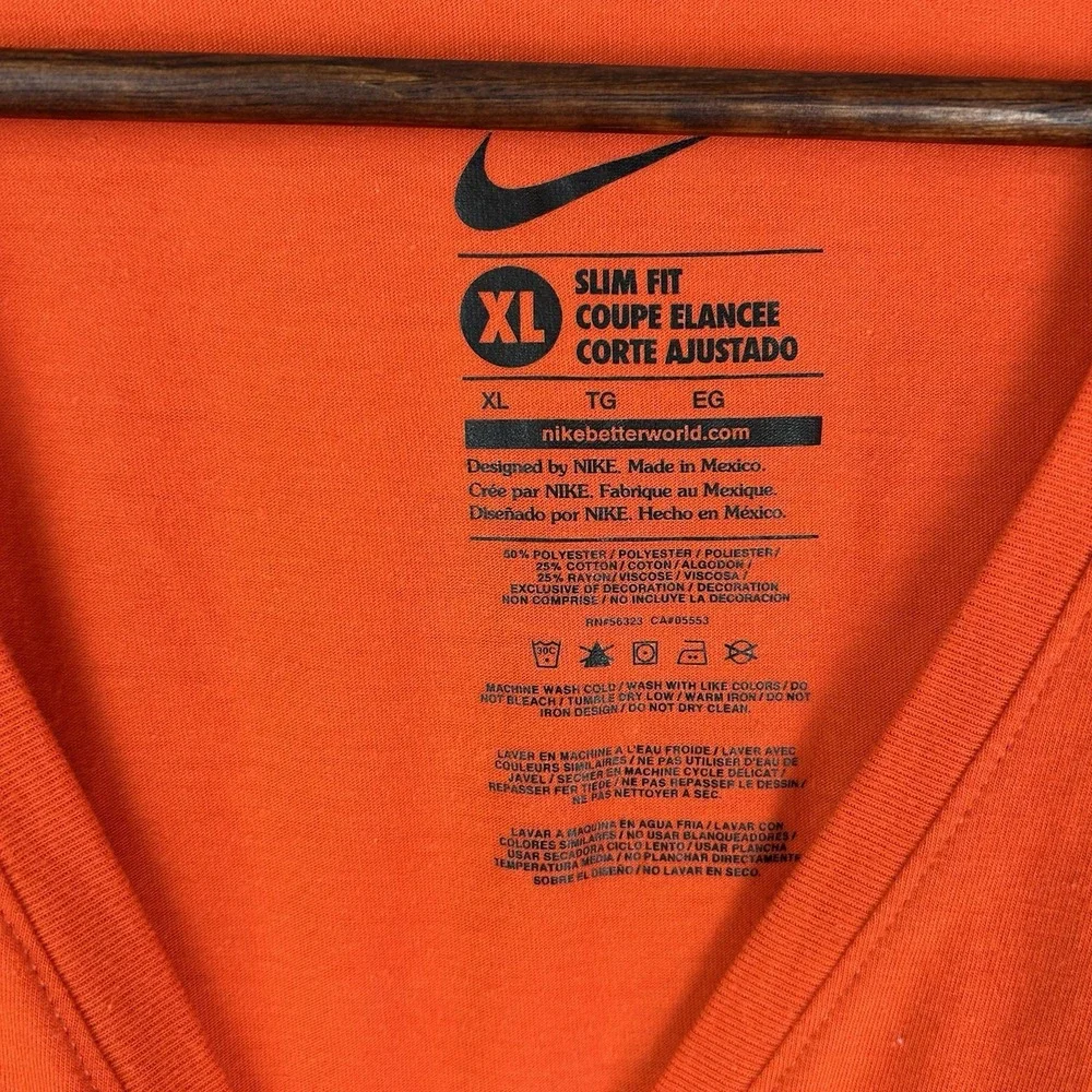 Oklahoma State Cowboys Nike Women's V Neck XL Slim Fit Short Sleeve Shirt